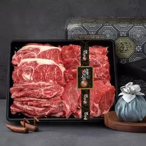 [농협안심한우][진솔]농협안심한우 1등급 구이세트 5호 1.2kg(등심300g+채끝300g+안심300g+특수부위300g)