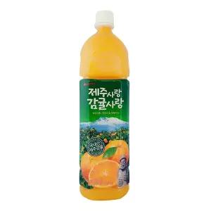 롯데 제주감귤쥬스 1.5L x 6펫 / 주스 음료