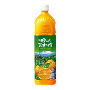 [롯데칠성음료] 제주감귤 1.5L 6입 제주사랑 감귤사랑.