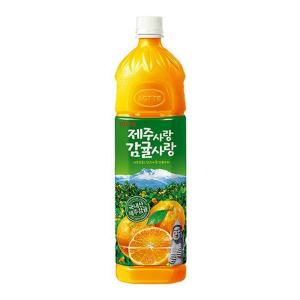 [롯데칠성음료] 제주감귤 1.5L 6입 제주사랑 감귤사랑.