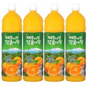 롯데 델몬트 제주사랑 감귤사랑 1.5L 6입