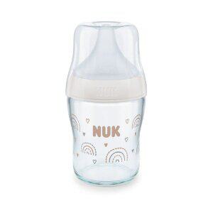 [누크] 퍼펙트매치 유리젖병 120ml 레인보우 (S젖꼭지포함)
