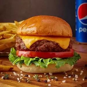 100% Beef 정통 미국식 수제 치즈 햄버거 밀키트(3인 분/740g)