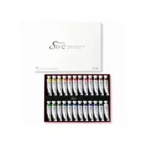 f20 6537 신한 스폐셜수채화물감SWC 24색 15ml 전문가 1개 1개입