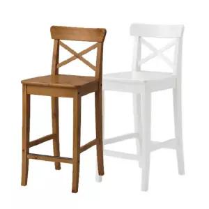 이케아 INGOLF 잉올프 등받이바스툴 63cm/홈바의자/빠스툴/식탁의자/높은의자