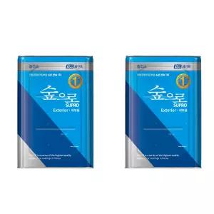KCC 숲으로외부용플러스 무광 백색 18L 2개