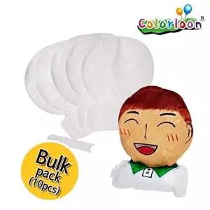 고품질 컬러룬 만들기 10인 얼굴 풍선 유아미술 공예 만들기 공작 유아미술 WFH0XCU