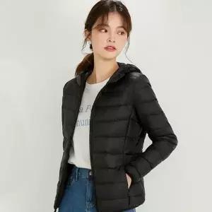 여성 오리털 패딩 베이직 후드 데일리 여성 패딩 겨울