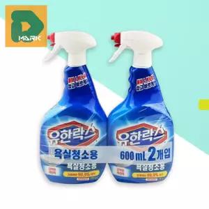 욕실용 청소세제 2P 거품 변기 세면대 타일 세정 제거 물때 곰팡이 제 스프레이 찌든때 클리너 락스 화장실