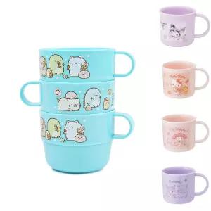 (산엑스) 스밋코구라시 손잡이3P컵 250ml (물컵세트)/깨지지않는/손잡이컵/어린이컵/영유아컵/유아컵/키즈