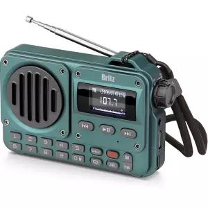 브리츠 FM 라디오 고출력 사운드 블루투스 무선 스피커_그린 부모님 효도 선물