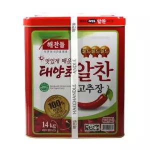 해찬들 태양초3 골드 알찬 고추장 14 kg