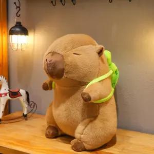 애착인형 카피바라 봉제 거북이가방 대형인형 35cm