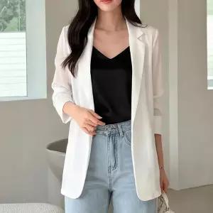 [모리스커밍홈] 베이직 오픈형 쉬폰 자켓_M2604JK608B