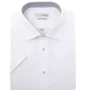 듀퐁Y SE6MM22HS922SWH 화이트 반팔 슬림핏 셔츠