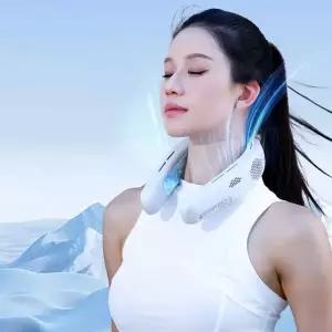 아이스 선풍기 FB12 넥쿨러 대형냉각패드 넥밴드 LED KC 5000mAh