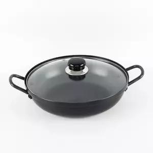 국산 경질 복전골 냄비 22cm (유리뚜껑포함) /전골/샤브냄비/샤브/오댕/술안주