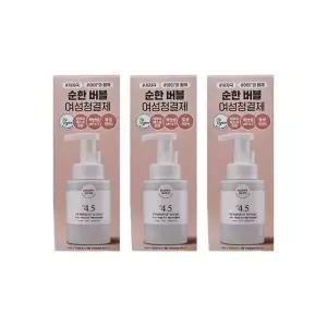 해피바스 PH4.5 약산성 로즈 버블 여성청결제 300ml x3개