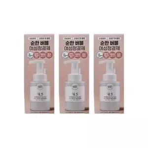 해피바스 PH4.5 약산성 로즈 버블 여성청결제 300ml x3개