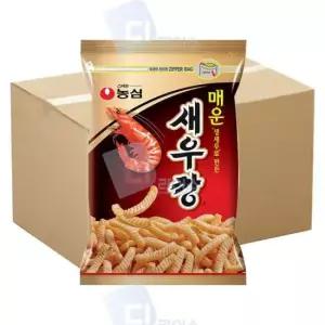 행사용과자 농심 매운새우깡 6봉 대용량 술안주 봉지과자 400g