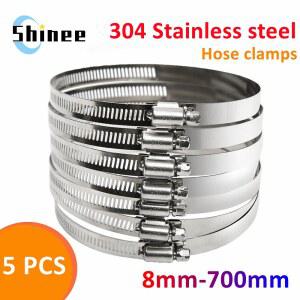 파이프브라켓 5PCS 8MM700MM 파이프 클램프 스틸 호스 드라이브 웜 차량용 클립