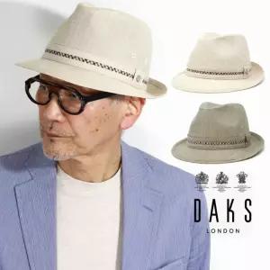 DAKS 닥스 뉴레스코 중절모 남성 페도라 리넨 워셔 햇 신사모자 봄여름 통기성 모자