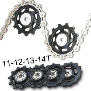 11T 12T 13T 14T 베어링 MTB 자전거 후면 가이드 휠 도로 자키 변속기 풀리 롤러 Shimano Sram 수리 키트