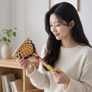 전통 복조리 1p 선물 색동 공예품 인테리어 벽걸이 장식 재료 만들기