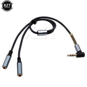 1~ 2 듀얼 이어폰 헤드폰 분배기 케이블 표준 3.5mm 잭 범용 오디오 Y