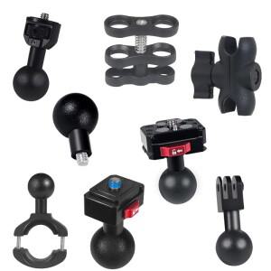 25mm 볼 헤드 어댑터 소켓 암 마운트 퀵 스위치 플레이트 (고프로호환 인스타360 DSLR 브래킷 삼각대 매직
