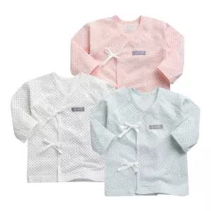 [그린베베] 신생아 여름용 스몰도트 쟈가드 배냇저고리/신생아옷/저고리/가운/속싸개/태열/출산선물/출산준비/실내복/외출복/KC인증/국내원단