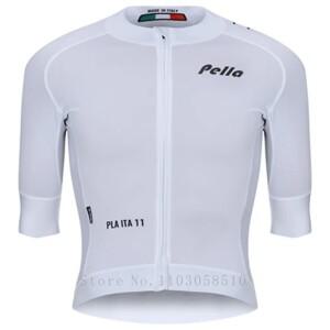 펠라 여름 사이클링 저지 남성용 자전거 라이딩 슬림핏 탑 셔츠 의류 속건 로드 MTB