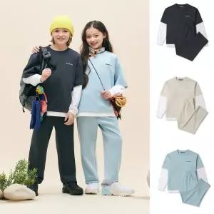 [롯데백화점]블랙야크 키즈 레이어드저지맨투맨세트