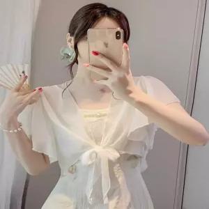 여성 숏가디건 케이프 부드러운 자켓 카디건 데일리룩