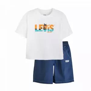 매장정품 LEVI'S 리바이스 LEVIS KIDS LVC 소로나 반팔티쇼츠 세트 (토들러) 화이트 V262ST173P 1884750