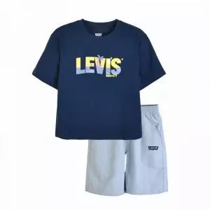 매장정품 LEVI'S 리바이스 LEVIS KIDS LVC 소로나 반팔티쇼츠 세트 (토들러) 네이비 V262ST173P 1884751