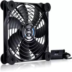SCCCF 조용한 120mm USB 팬 플랫 패널 TV 수신기 라우터 DVR 플레이스테이션 Xbox 컴퓨터 캐비닛 쿨러용 5V