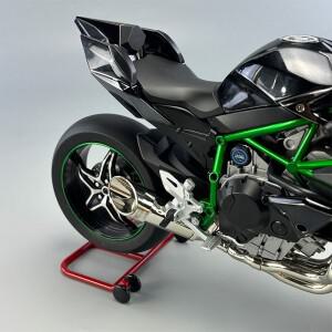 스프레이 1:6 Kavvasaki Racing Ninja 500 H2R 오토바이 시뮬레이션 사운드 라이트 빠르고 격렬한 아이 선