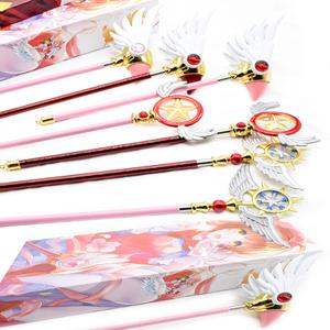 카드캡터체리 피규어 다양한 사쿠라 마술 지팡이 왜냐하면 소품 Cardcaptor 배열 Clow 무기 새 머리 스타