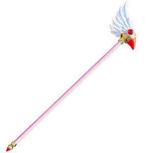 카드캡터체리 피규어 다양한 사쿠라 마술 지팡이 왜냐하면 소품 Cardcaptor 배열 Clow 무기 새 머리 스타