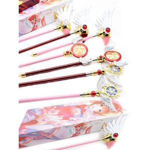 카드캡터체리 피규어 다양한 사쿠라 마술 지팡이 왜냐하면 소품 Cardcaptor 배열 Clow 무기 새 머리 스타