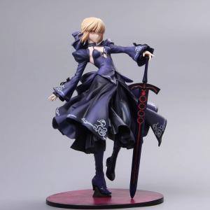 페이트 피규어 Fate/Stay Night 블랙 드레스 세이버 마이 킹 주변기기 애니메이션 인형 섀시 보이 모델 장