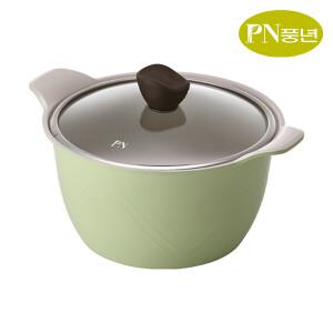 PN풍년 통주물 인덕션 가스 코팅 곰솥냄비 28cm / 포시아D 올라IH 큰냄비 육수통 스텐 대형 들통 식깡 국통