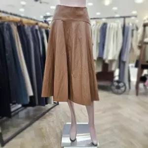 [BCBG]올앤선드리 라라 레더 스커트 A4W9S206-1_DG