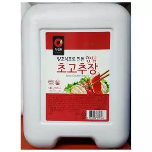 초고추장(청정원 14K)/초장/회초장/양념장/업소용 대용량 말통 다용도 쫄면 물회 비빔밥 새콤한 만능
