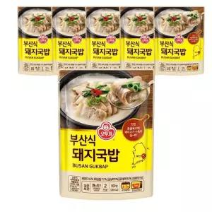오뚜기 부산식 돼지국밥 500g X 6개 즉석 간편국