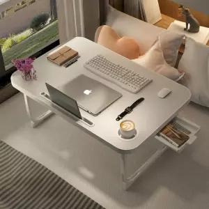좌식 침대 접이식 라운드 스마트 테이블 책상 간이 소파 사이드 노트북 거실 3color 이동식 모던인테리어