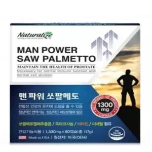 대용량 맨파워 쏘팔메토 아연 쏘팔 남성 전립선 건강 영양제 90캡슐