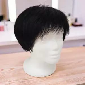 남자 장발 앞머리 부분 가발 통 전체 인모 정수리 아버지 어르신