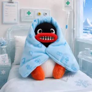 핑구 캐릭터 인형 키링 병원 환자 10cm 가방고리